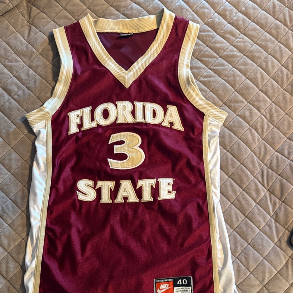 Nike Maroon and Cream Florida State Jersey